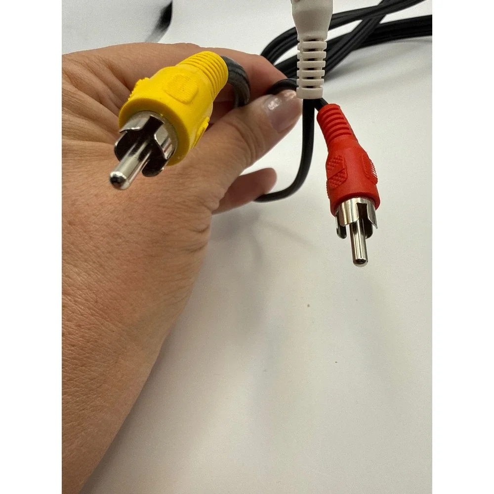 Dish Network RG-59/U RCA Composite AV Cable Yellow White Red Plugs Black